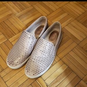 MICHAEL KORS Pink Leather Loafers Size 8